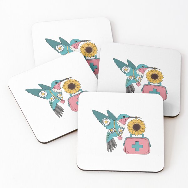 Item preview, Heart Charm Hummingbird Sunflower First Aid Pouch Gift designed and sold by pumsquare.