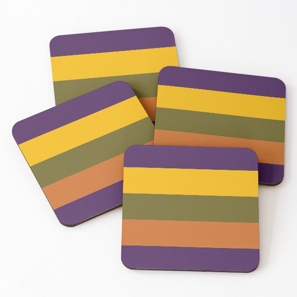 Item preview, Purple, yellow, green & brown blocks designed and sold by Mint + Midnight.