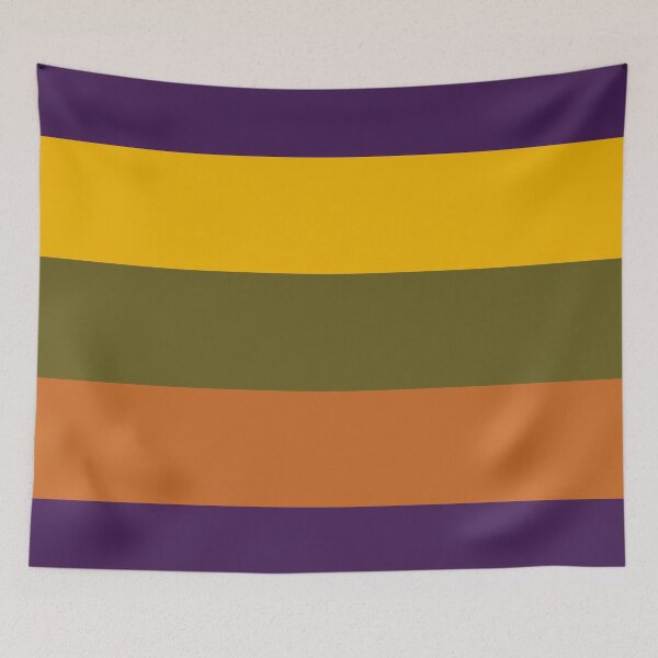Item preview, Purple, yellow, green & brown blocks designed and sold by Mint + Midnight.