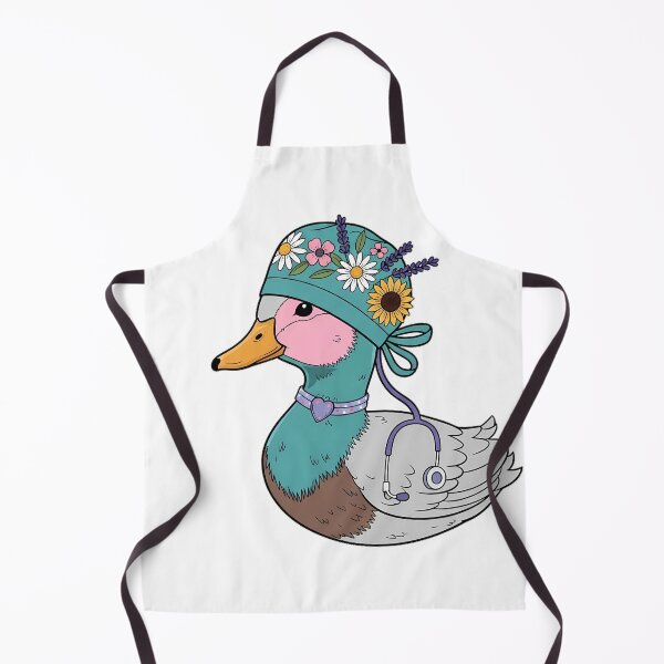 Item preview, Duck Lavender Sprigs Teal Scrub Cap Gift designed and sold by pumsquare.