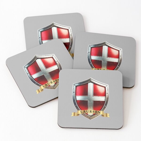 Item preview, Laursen Denmark Family Name Shield designed and sold by Highlandkings.