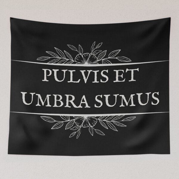 Item preview, Pulvis Et Umbra Sumus - Horace Latin Quote Dark Art designed and sold by DarkOriginArts.