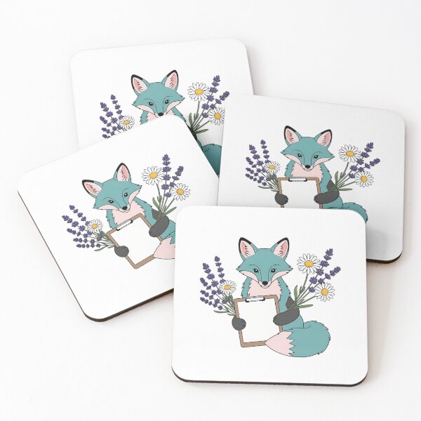 Item preview, Fox Lavender Sprigs Clipboard Gift designed and sold by pumsquare.