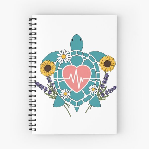 Item preview, Turtle Lavender Sprigs Heart Pulse Charm Gift designed and sold by pumsquare.