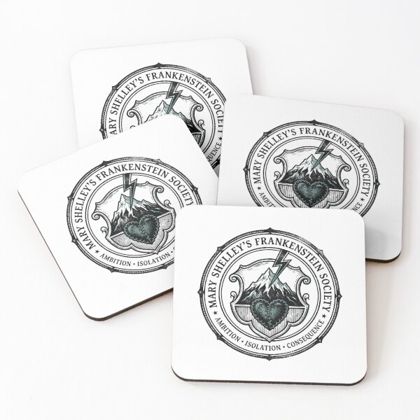 Item preview, Mary Shelley Frankenstein Society Ambition Isolation Consequence Badge designed and sold by Fenay Designs.