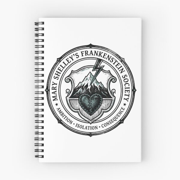 Item preview, Mary Shelley Frankenstein Society Ambition Isolation Consequence Badge designed and sold by Fenay Designs.