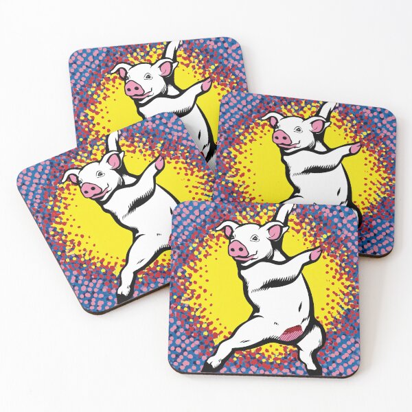 Item preview, Dancing Pig in Pop Art Style designed and sold by lautir.