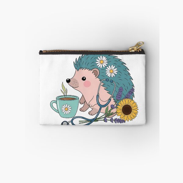 Item preview, Hedgehog Lavender Sprigs Tea Mug and Stethoscope Gift designed and sold by pumsquare.