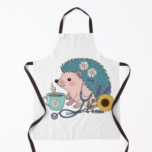Item preview, Hedgehog Lavender Sprigs Tea Mug and Stethoscope Gift designed and sold by pumsquare.