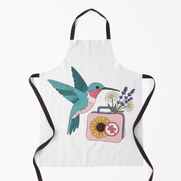Item preview, Hummingbird Lavender Sprigs Sunflower First Aid Pouch Gift designed and sold by pumsquare.