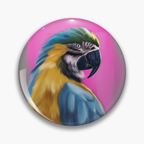 Item preview, Macaw portrait designed and sold by Eva Hussain Studio.