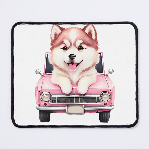 Item preview, Watercolor Malamute Puppy Joyride designed and sold by QuirkyCloud Designs.
