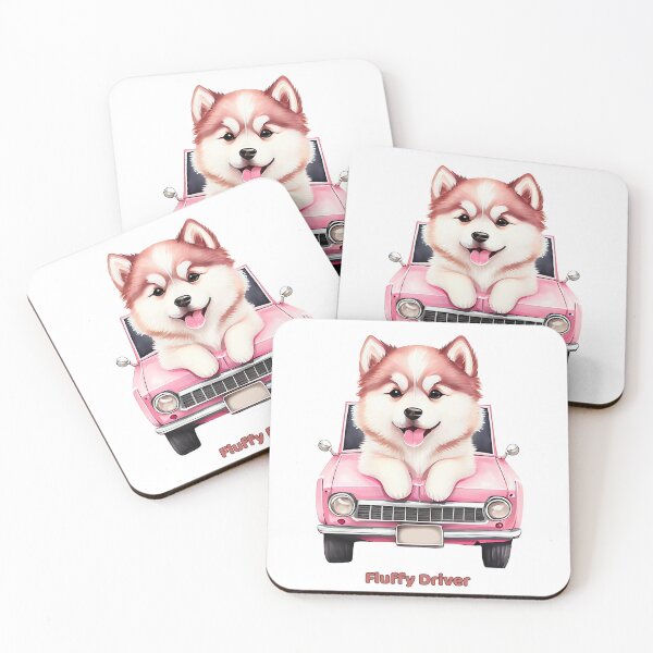 Item preview, Watercolor Malamute Puppy Joyride designed and sold by QuirkyCloud Designs.