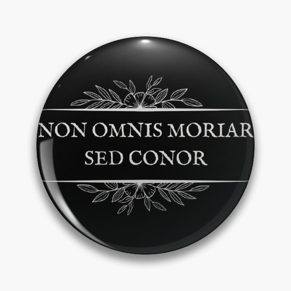 Item preview, Non Omnis Moriar Sed Conor - Funny Latin Quote Dark Art designed and sold by DarkOriginArts.