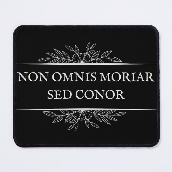 Item preview, Non Omnis Moriar Sed Conor - Funny Latin Quote Dark Art designed and sold by DarkOriginArts.