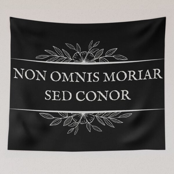 Item preview, Non Omnis Moriar Sed Conor - Funny Latin Quote Dark Art designed and sold by DarkOriginArts.