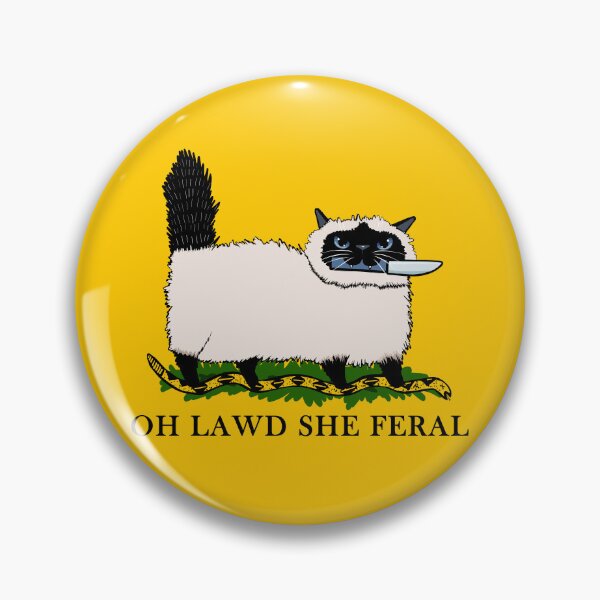Item preview, Oh Lawd She Feral Siamese Cat designed and sold by KilkennyCat Art.