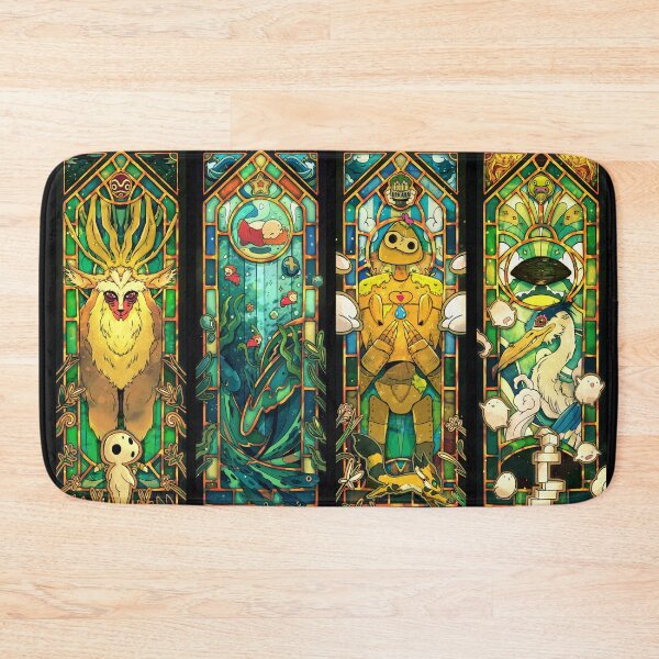 Item preview, Ghibli stained glass collection version 2: monoke ponyo laputa heron designed and sold by Kryomax_.