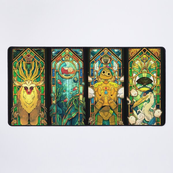 Item preview, Ghibli stained glass collection version 2: monoke ponyo laputa heron designed and sold by Kryomax_.
