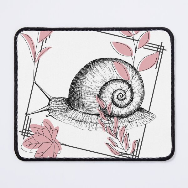 Item preview, Vintage Snail & Pink Botanical - Boho Art designed and sold by Kanniax.