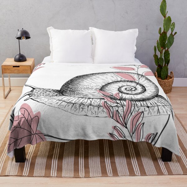 Item preview, Vintage Snail & Pink Botanical - Boho Art designed and sold by Kanniax.