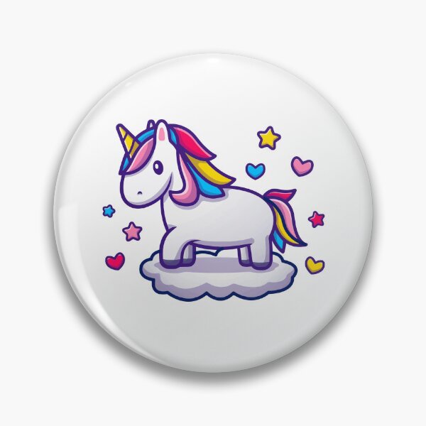 Item preview, Cute Magic Unicorn Floating on Cloud with Hearts and Stars designed and sold by Gromiber.