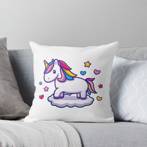 Item preview, Cute Magic Unicorn Floating on Cloud with Hearts and Stars designed and sold by Gromiber.