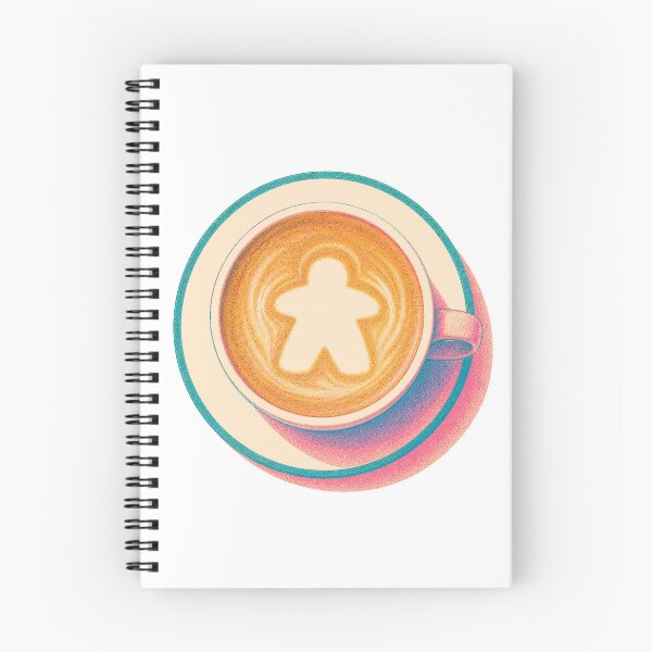 Item preview, Risograph Meeple Latte Foam Board Game Geek  designed and sold by TackyTime.