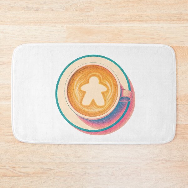 Item preview, Risograph Meeple Latte Foam Board Game Geek  designed and sold by TackyTime.