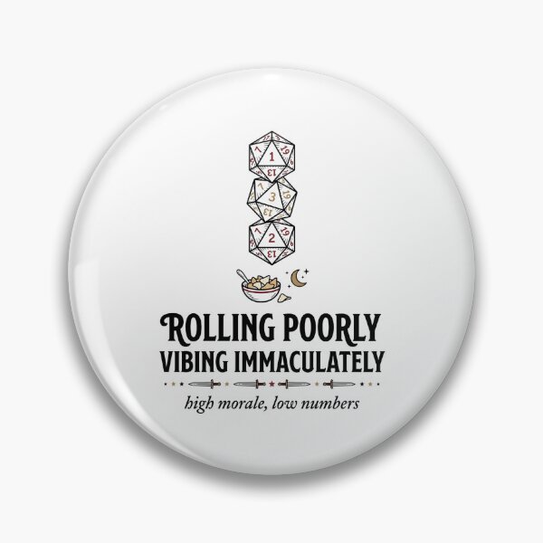 Item preview, Rolling Poorly Vibing Immaculately High Morale Low Numbers designed and sold by Fenay Designs.
