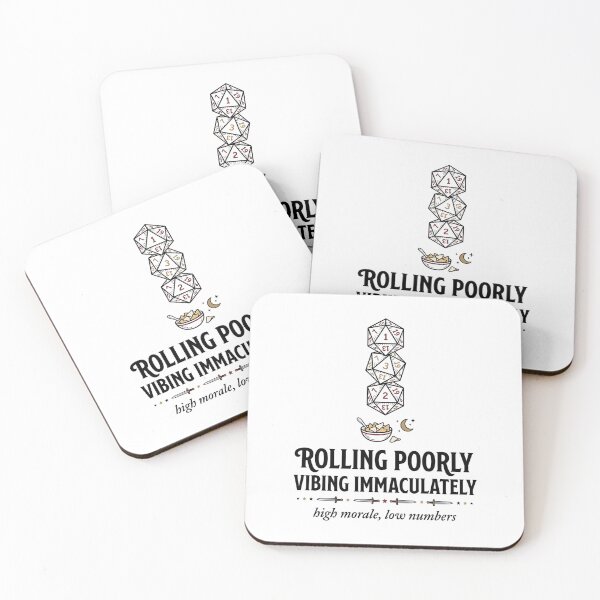 Item preview, Rolling Poorly Vibing Immaculately High Morale Low Numbers designed and sold by Fenay Designs.
