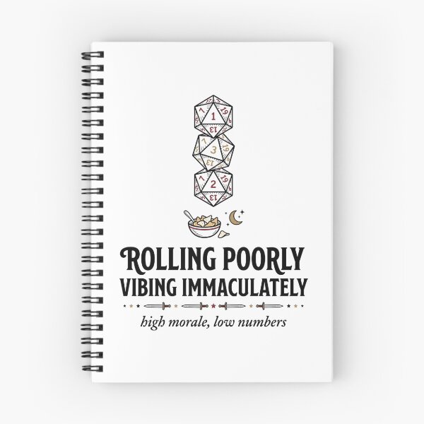 Item preview, Rolling Poorly Vibing Immaculately High Morale Low Numbers designed and sold by Fenay Designs.