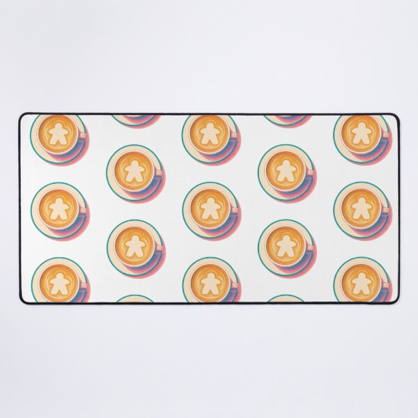 Item preview, Risograph Meeple Latte Foam Board Game Geek designed and sold by TackyTime.