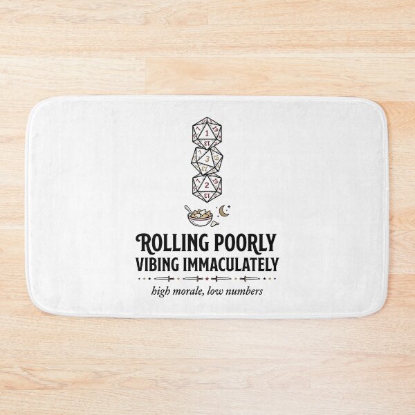 Item preview, Rolling Poorly Vibing Immaculately High Morale Low Numbers designed and sold by Fenay Designs.