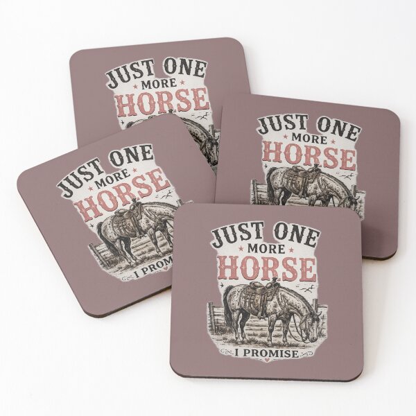 Item preview, Just One More Horse – Funny Horse Lover Western Design designed and sold by  QuarterHorseArt by Just my Studio.