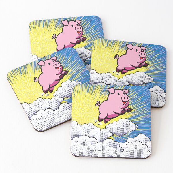 Item preview, Cartoon Flying Pig Adventure designed and sold by lautir.