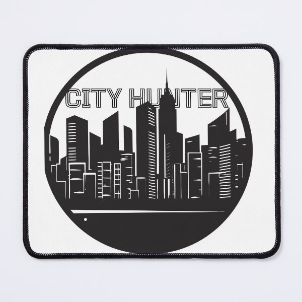Item preview, Modern urban silhouette in black designed and sold by STICKOANIME.