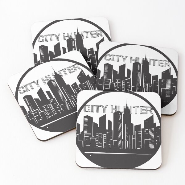 Item preview, Modern urban silhouette in black designed and sold by STICKOANIME.