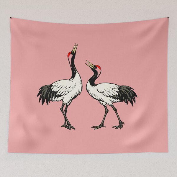 Item preview, Cranes Calling Ukiyo-e Japanese Art designed and sold by SakuraMarket26.