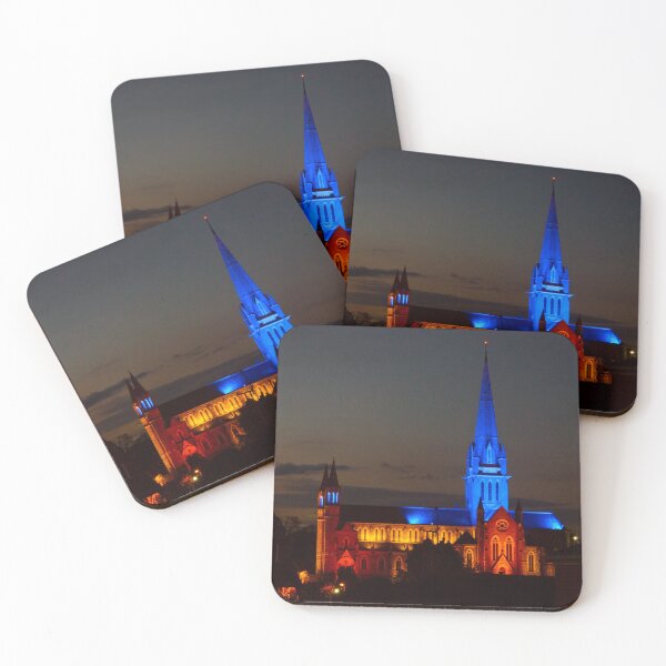 Item preview, Blue-Lit Sacred Heart Cathedral - Bendigo, Victoria designed and sold by Steven Jodoin.