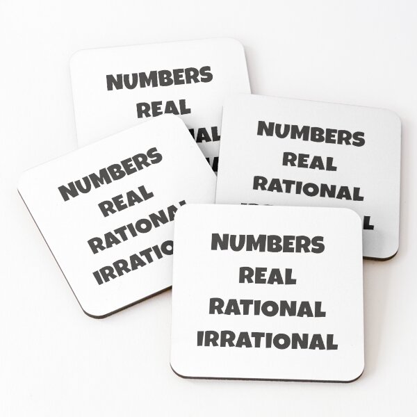 Item preview, Numbers in Math real rational irrational designed and sold by Think4Prints.