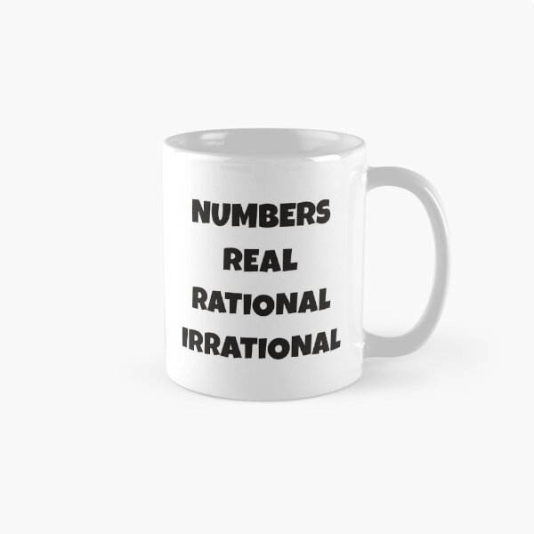 Item preview, Numbers in Math real rational irrational designed and sold by Think4Prints.