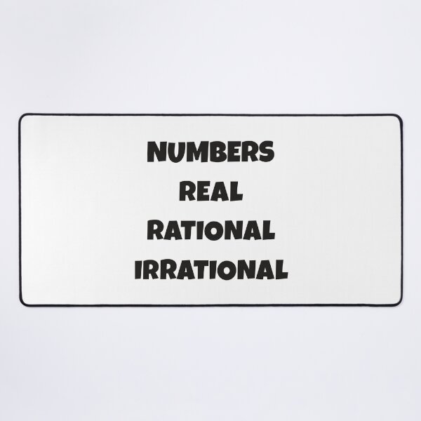 Item preview, Numbers in Math real rational irrational designed and sold by Think4Prints.
