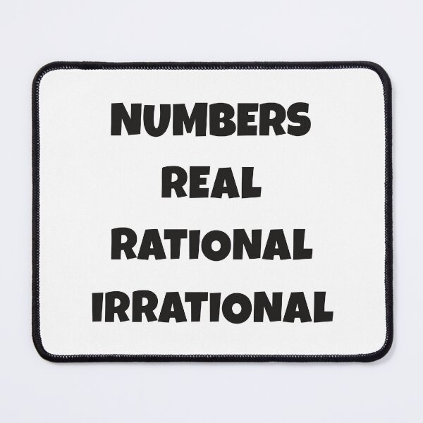 Item preview, Numbers in Math real rational irrational designed and sold by Think4Prints.