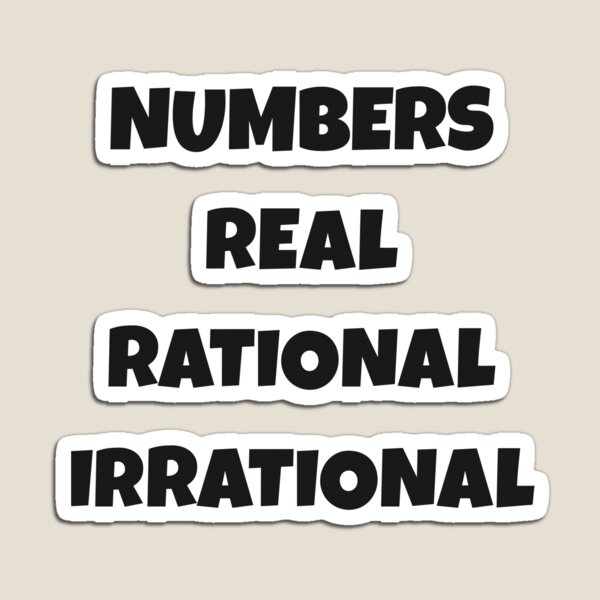Item preview, Numbers in Math real rational irrational designed and sold by Think4Prints.