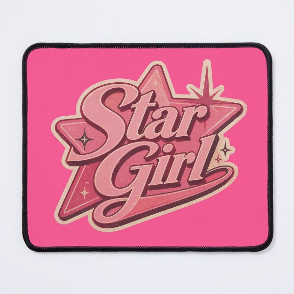 Item preview, Star Girl Retro Aesthetic - Pink Cosmic Typography Sticker designed and sold by Euphoric Girls Store.
