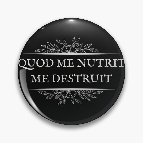 Item preview, Quod Me Nutrit Me Destruit - Dark Academia Aesthetic Latin Art designed and sold by DarkOriginArts.