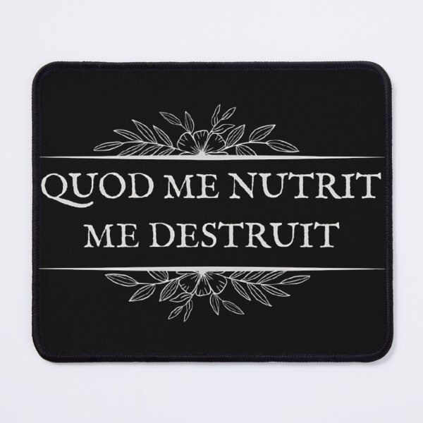Item preview, Quod Me Nutrit Me Destruit - Dark Academia Aesthetic Latin Art designed and sold by DarkOriginArts.