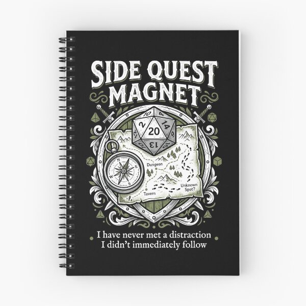 Item preview, Side Quest Magnet I Have Never Met A Distraction I Did Not Follow designed and sold by Fenay Designs.