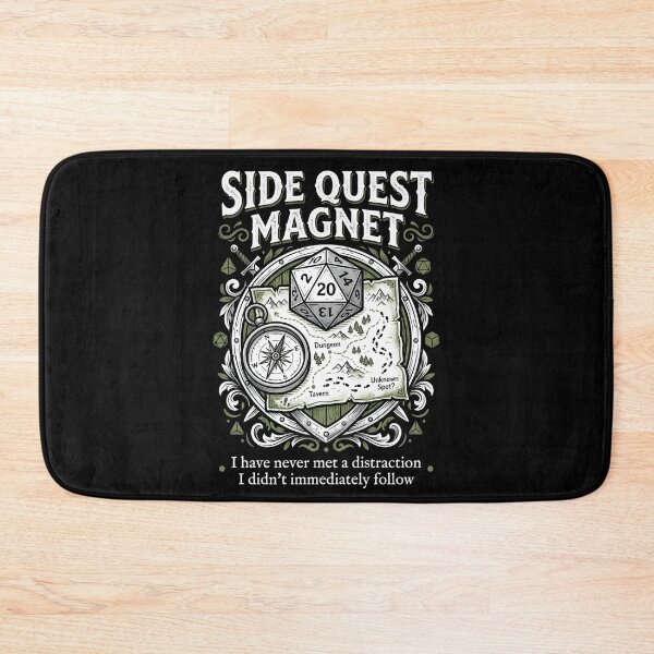 Item preview, Side Quest Magnet I Have Never Met A Distraction I Did Not Follow designed and sold by Fenay Designs.